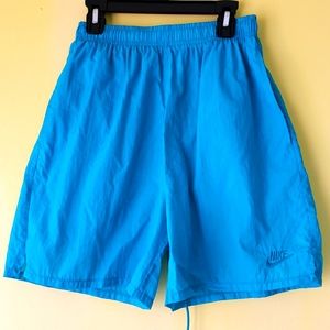 Womens' medium turqouise Nike soccer shorts from the early 1990s